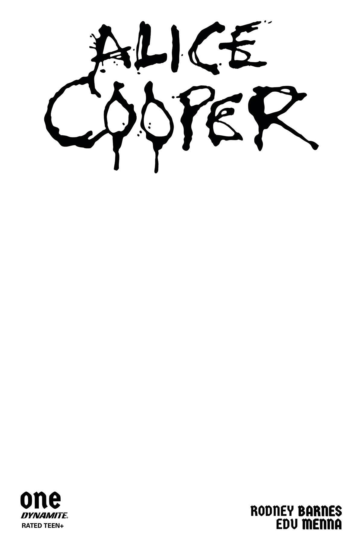 ALICE COOPER #1 (OF 5) CVR E BLANK AUTHENTIX (10/4/2023) - LIGHTNING COMIX