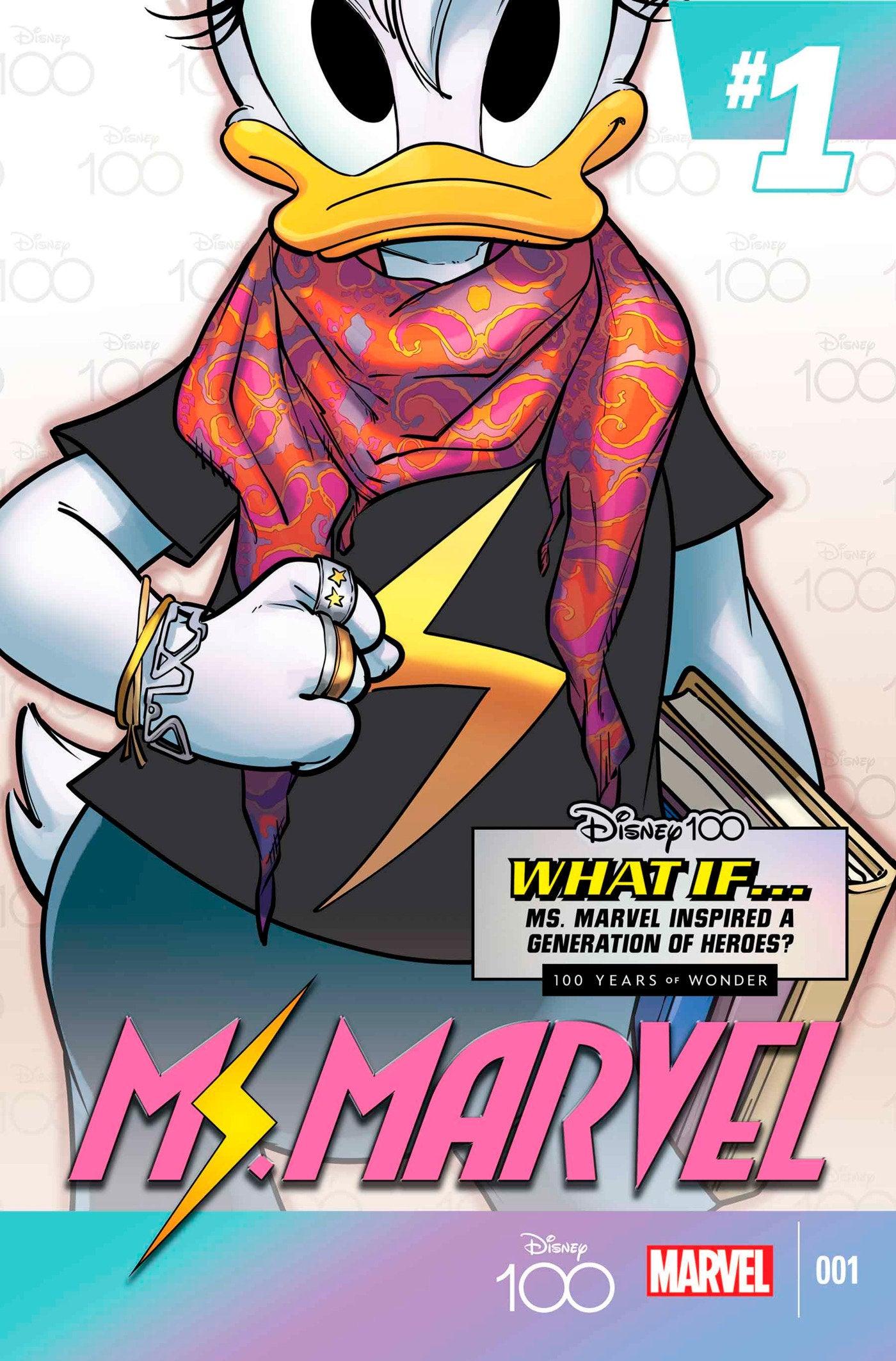 AMAZING SPIDER-MAN 33 GIADA PERISSONOTTO DISNEY100 MS. MARVEL VARIANT (9/6/2023) - LIGHTNING COMIX