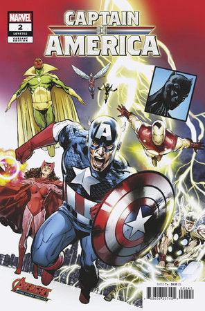 CAPTAIN AMERICA 2 PHIL JIMENEZ AVENGERS 60TH VARIANT (10/25/2023) - LIGHTNING COMIX