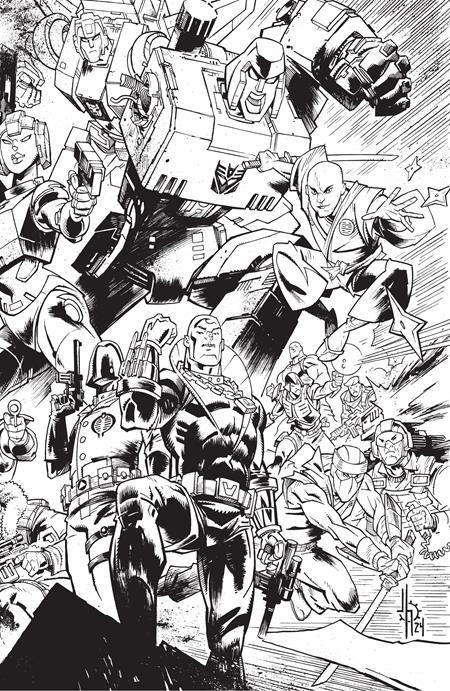 DESTRO #1 (OF 5) CVR J B&W JASON HOWARD CONNECTING EU ANNIVERSARY VAR (6/19/2024) - LIGHTNING COMIX