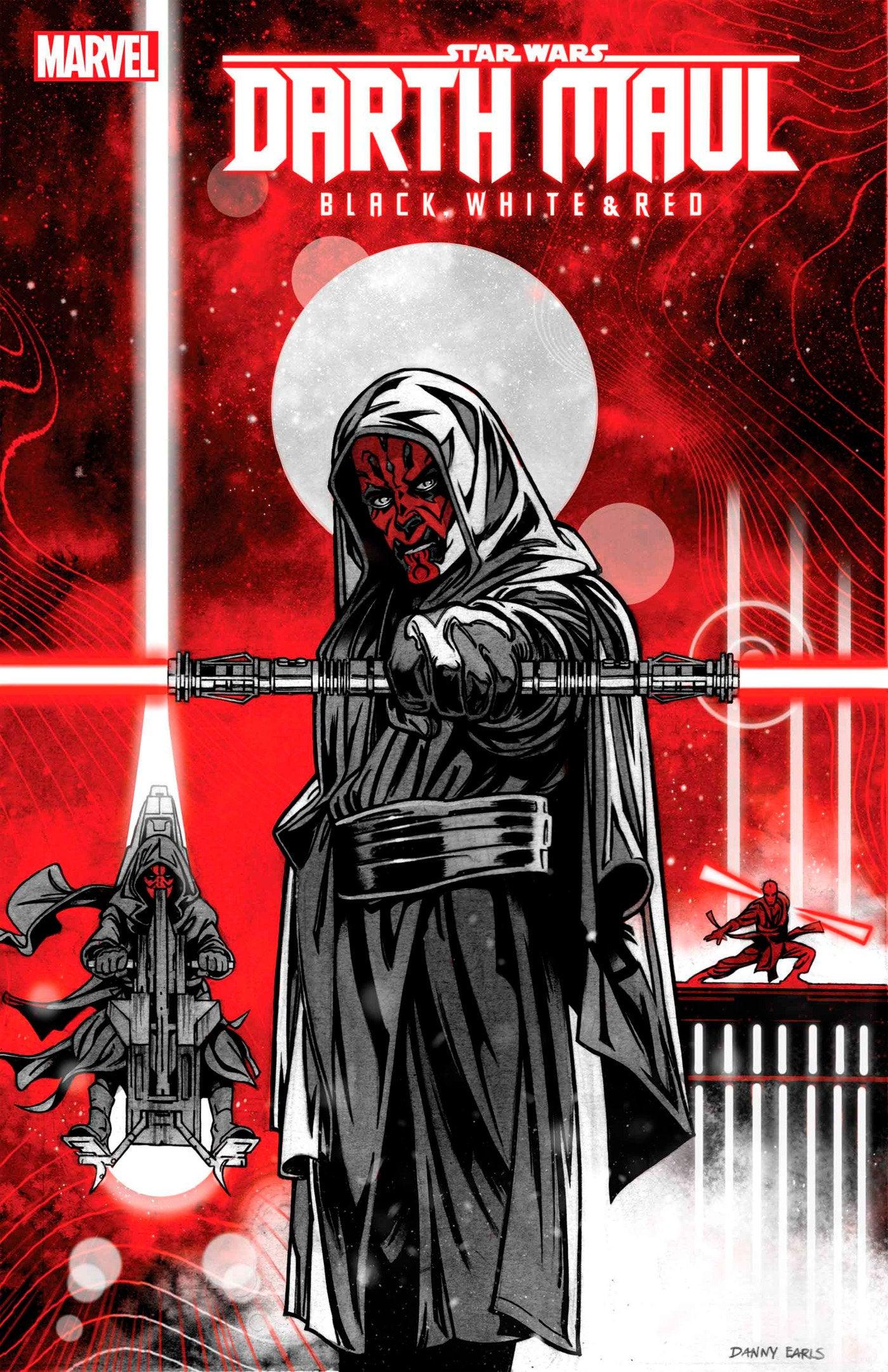 STAR WARS: DARTH MAUL - BLACK, WHITE & RED #2 DANNY EARLS VARIANT (5/29/2024) - LIGHTNING COMIX