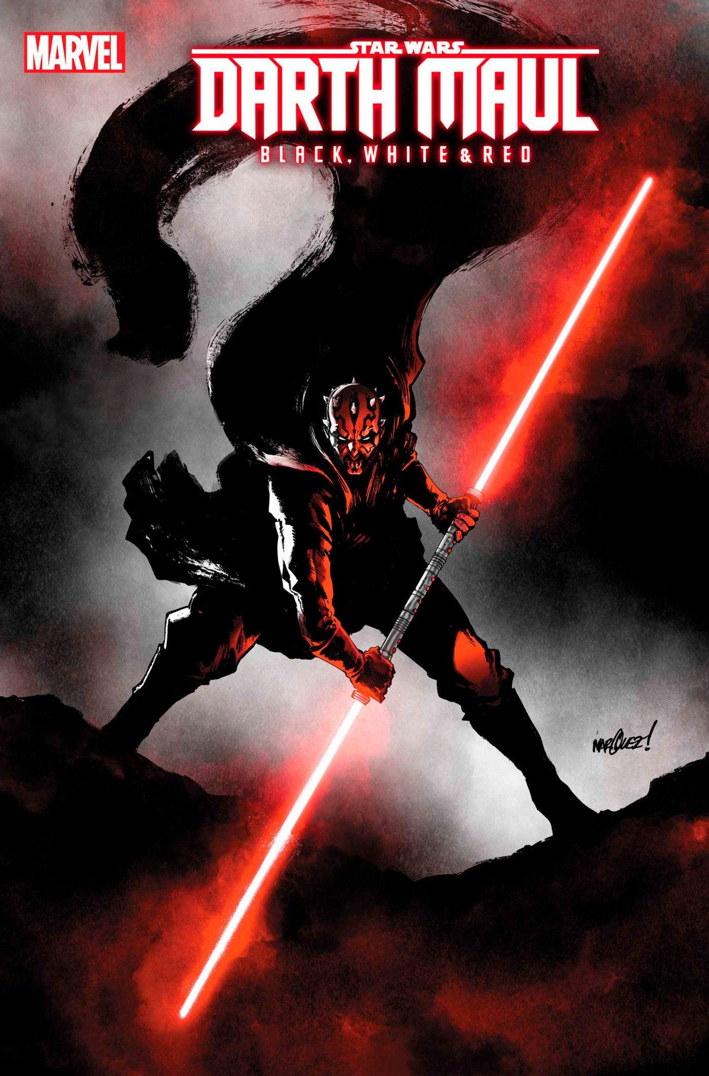 STAR WARS: DARTH MAUL - BLACK, WHITE & RED #3 DAVID MARQUEZ VARIANT (1:25) (6/26/2024) - LIGHTNING COMIX