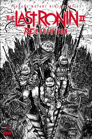 Teenage Mutant Ninja Turtles: The Last Ronin II--Re-Evolution #1 Variant RI (100) (Eastman B&W) (3/6/24) - LIGHTNING COMIX