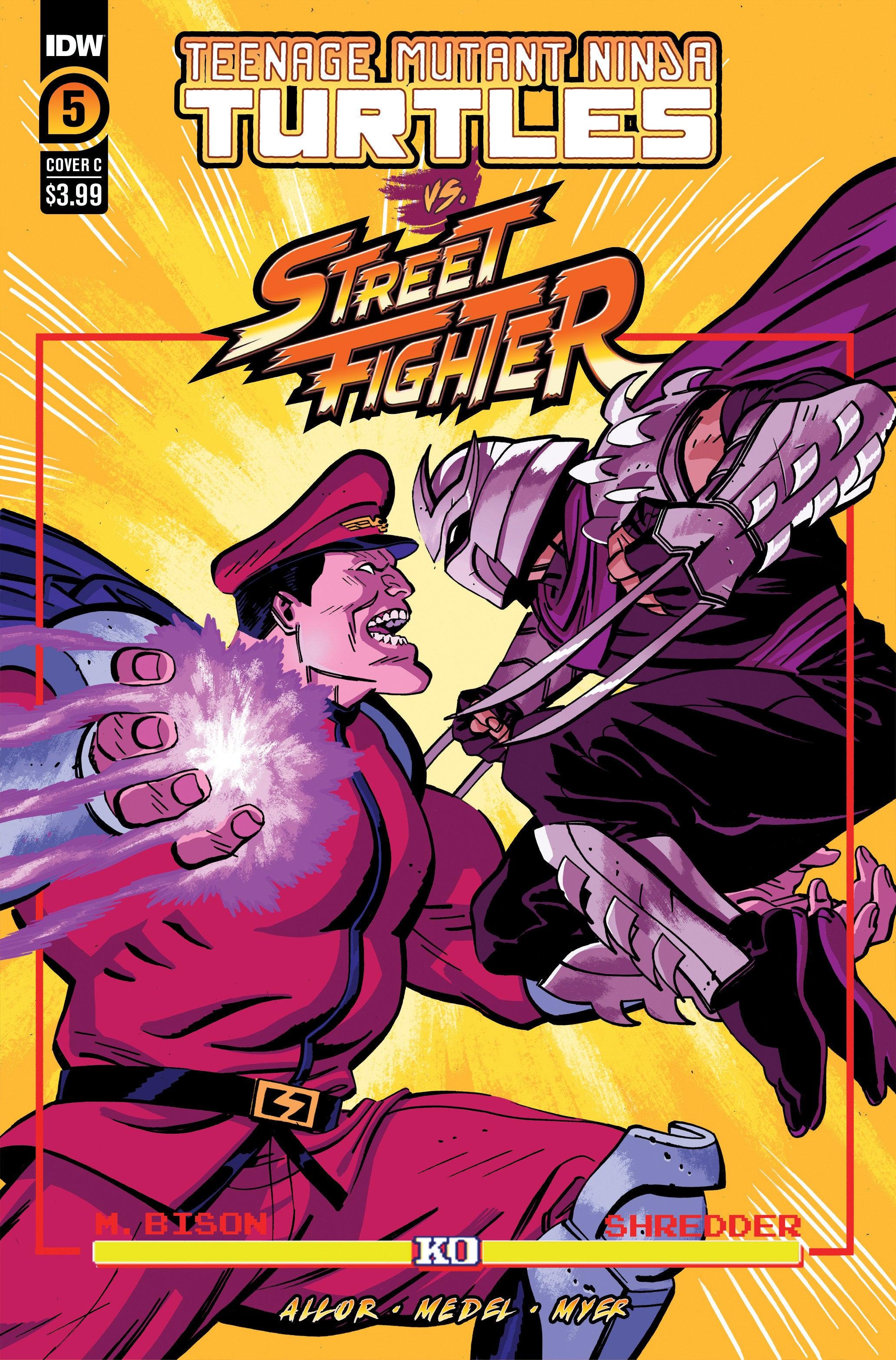 Teenage Mutant Ninja Turtles Vs. Street Fighter #5 Variant C (Reilly) (10/25/2023) - LIGHTNING COMIX