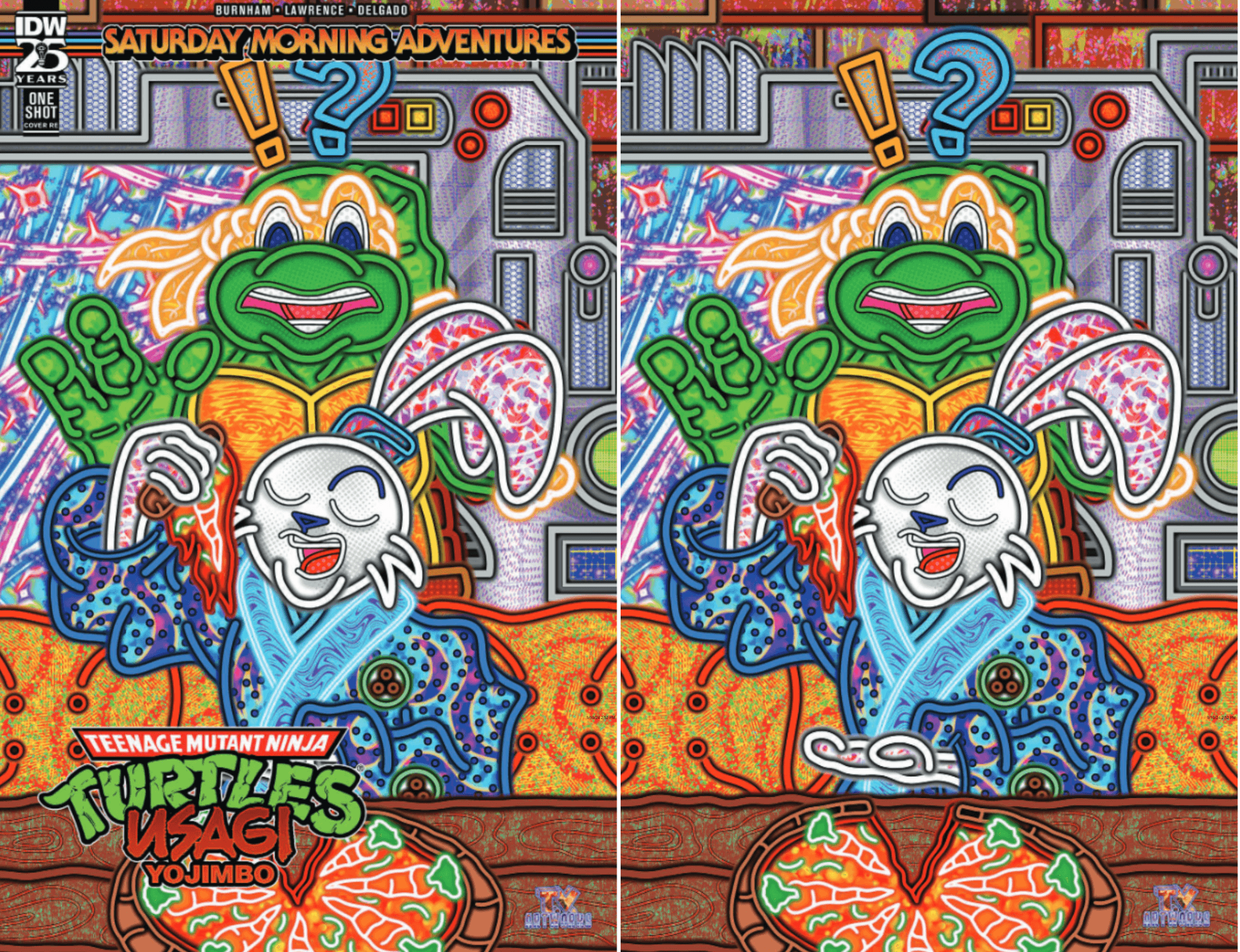 Teenage Mutant Ninja Turtles/Usagi Yojimbo: Saturday Morning Adventures Variant - Lightning Comix Exclusive - Trade and Virgin Bundle - LIGHTNING COMIX