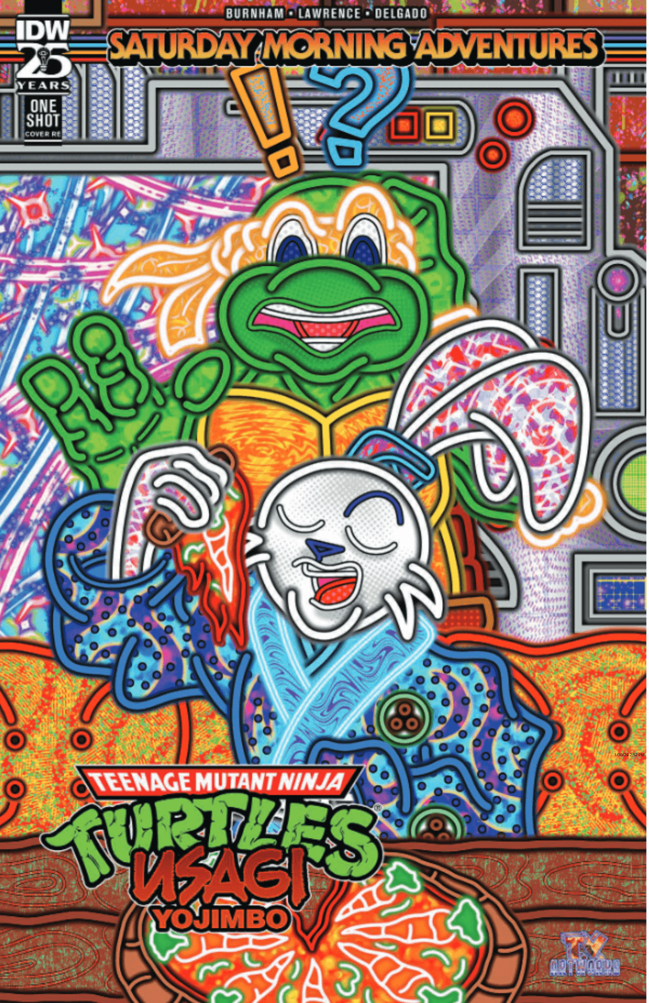 Teenage Mutant Ninja Turtles/Usagi Yojimbo: Saturday Morning Adventures Variant - Lightning Comix Exclusive - Trade Dress - LIGHTNING COMIX