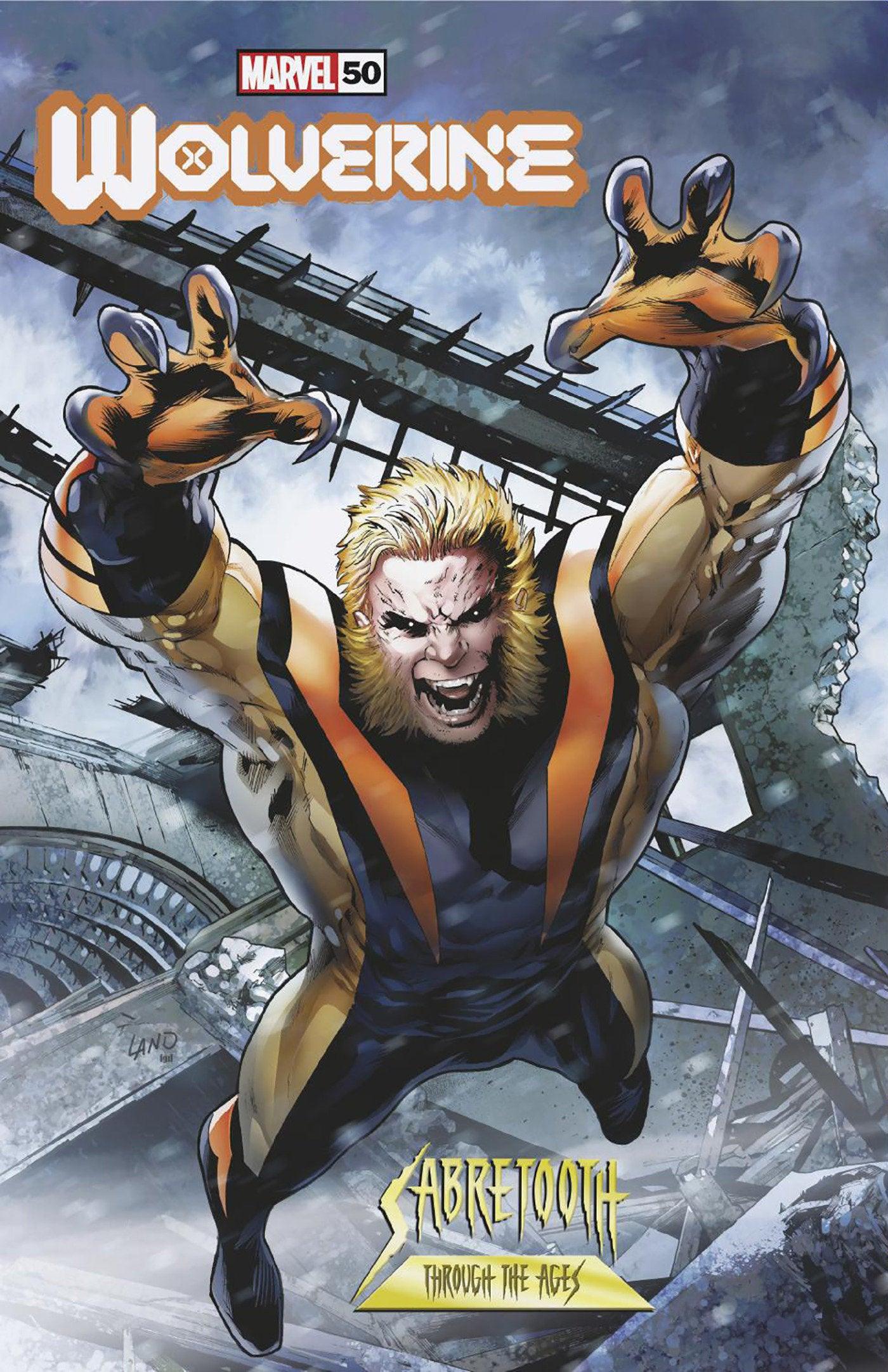 WOLVERINE #50 GREG LAND SABRETOOTH VARIANT (5/29/2024) - LIGHTNING COMIX