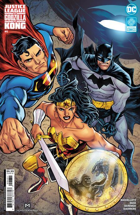 JUSTICE LEAGUE VS GODZILLA VS KONG #6 (OF 7) CVR C FRANCIS MANAPUL CARD STOCK VAR (3/19/2024) - LIGHTNING COMIX