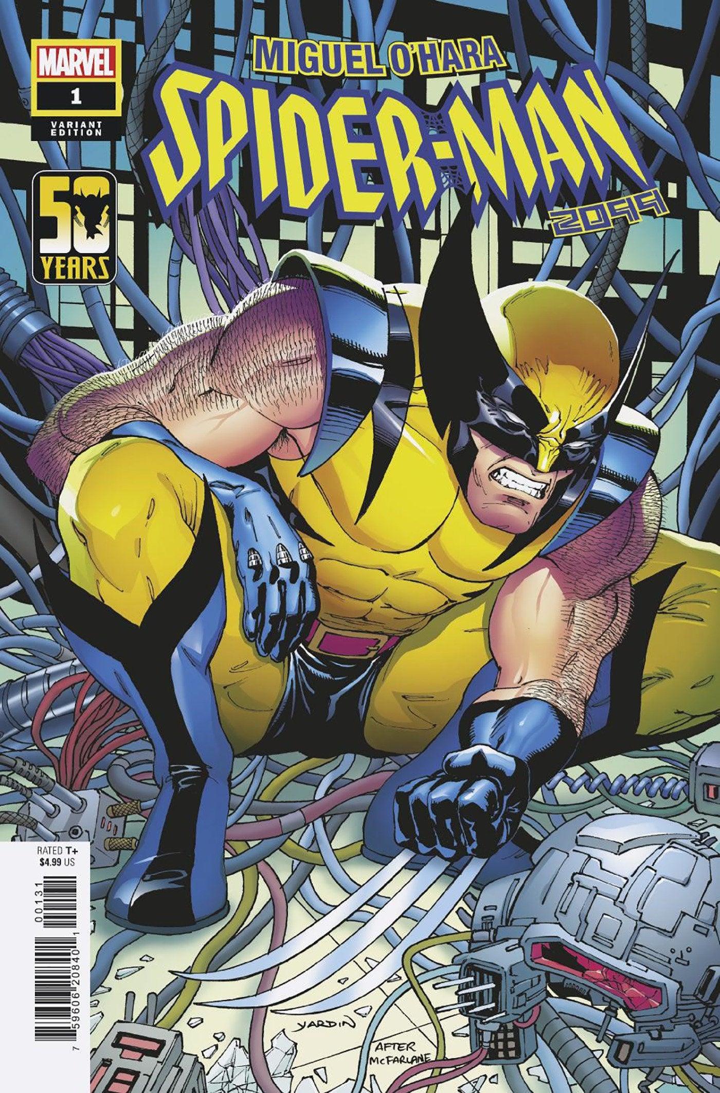MIGUEL O'HARA - SPIDER-MAN: 2099 1 DAVID YARDIN WOLVERINE WOLVERINE WOLVERINE VARIANT (1/3/2024) - LIGHTNING COMIX