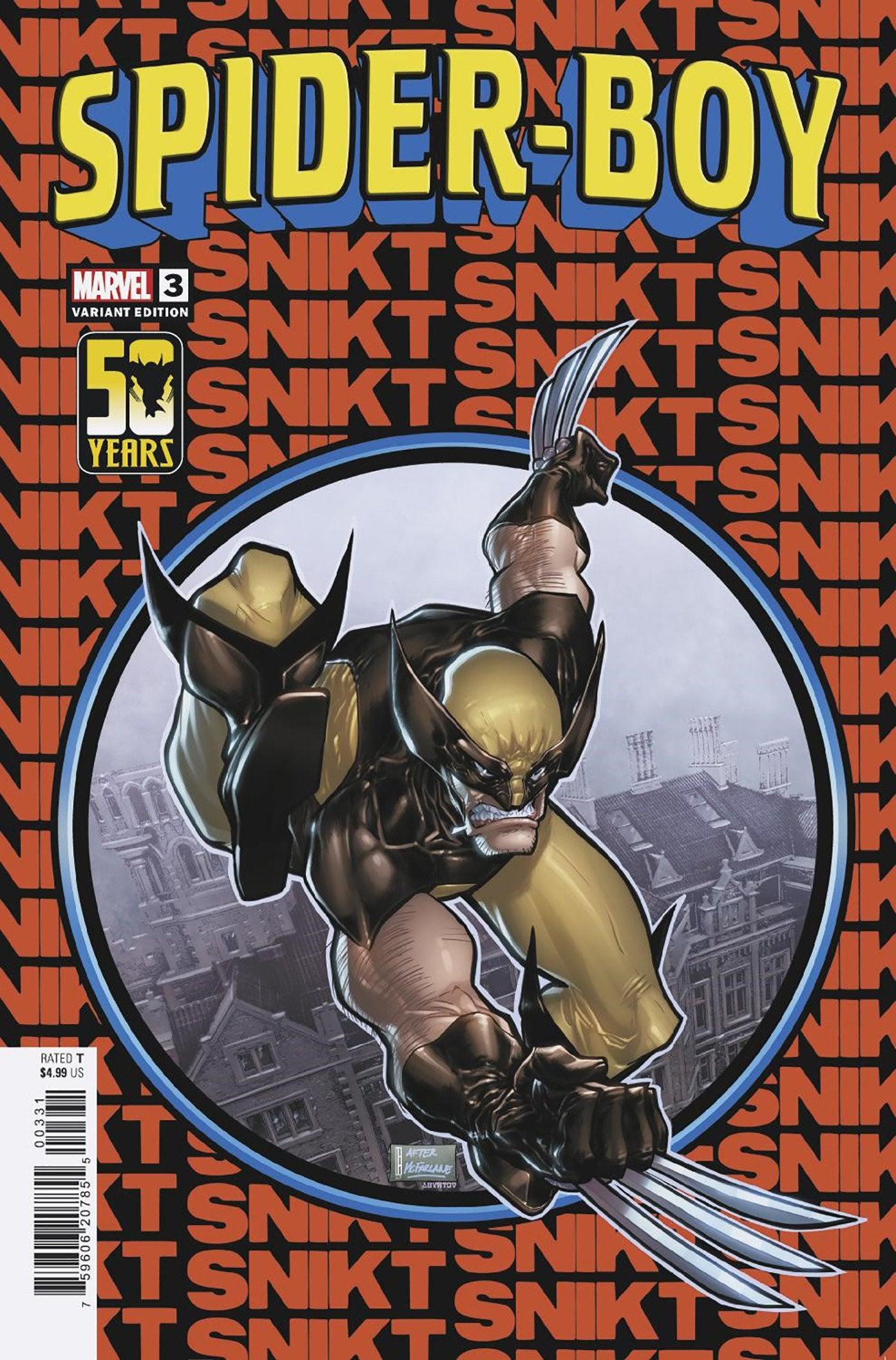 SPIDER-BOY 3 DAVID BALDEON WOLVERINE WOLVERINE WOLVERINE VARIANT (1/31/2024) - LIGHTNING COMIX