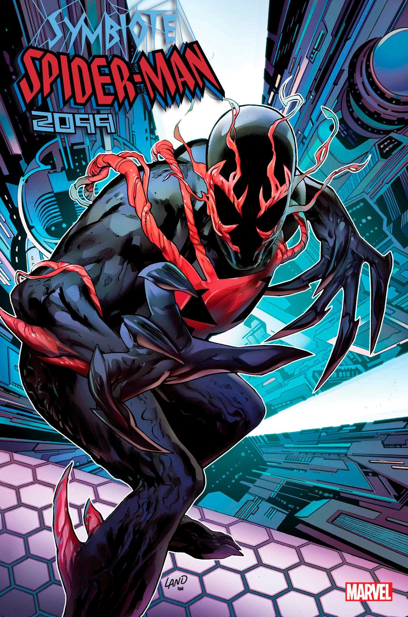 SYMBIOTE SPIDER-MAN 2099 #1 GREG LAND VARIANT (3/13/2024) - LIGHTNING COMIX
