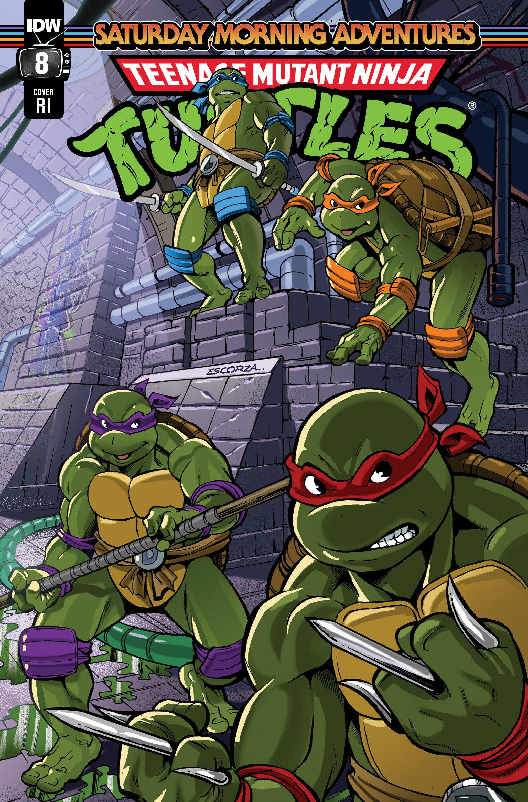 Teenage Mutant Ninja Turtles: Saturday Morning Adventures #8 Variant RI (10) (Escorzas) (12/27/2023) - LIGHTNING COMIX