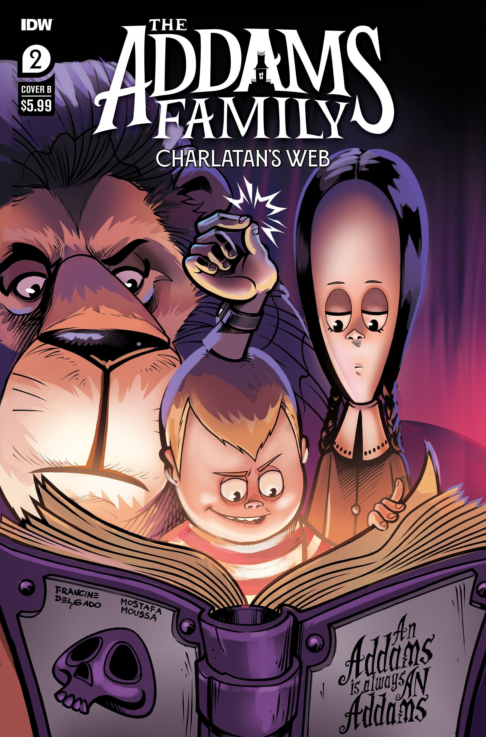 The Addams Family: Charlatan's Web #2 Variant B (Delgado) (2/7/2024) - LIGHTNING COMIX