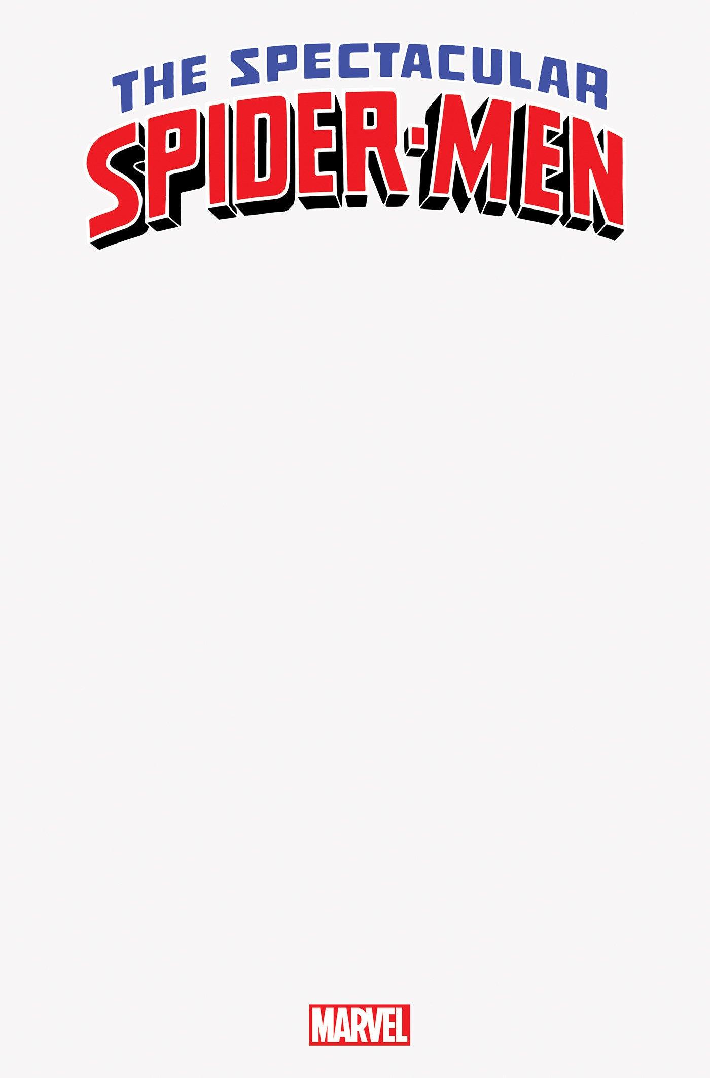 THE SPECTACULAR SPIDER-MEN 1 BLANK COVER VARIANT (3/6/2024) - LIGHTNING COMIX