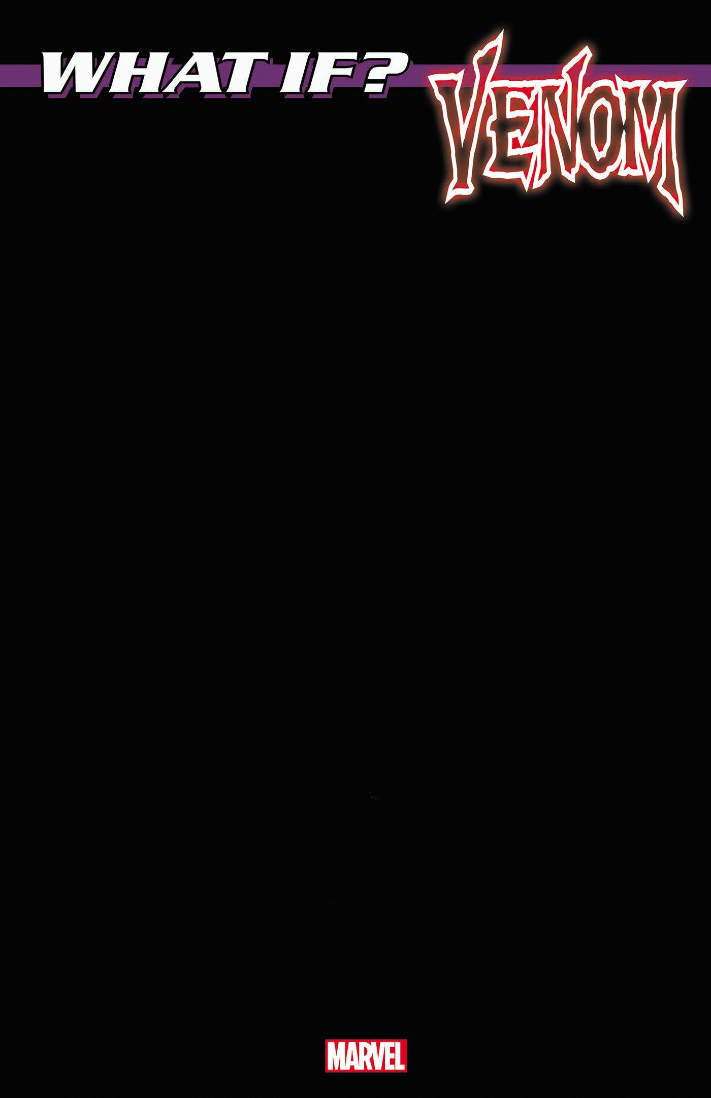 WHAT IF...? VENOM 1 BLACK BLANK COVER VARIANT (2/28/2024) - LIGHTNING COMIX