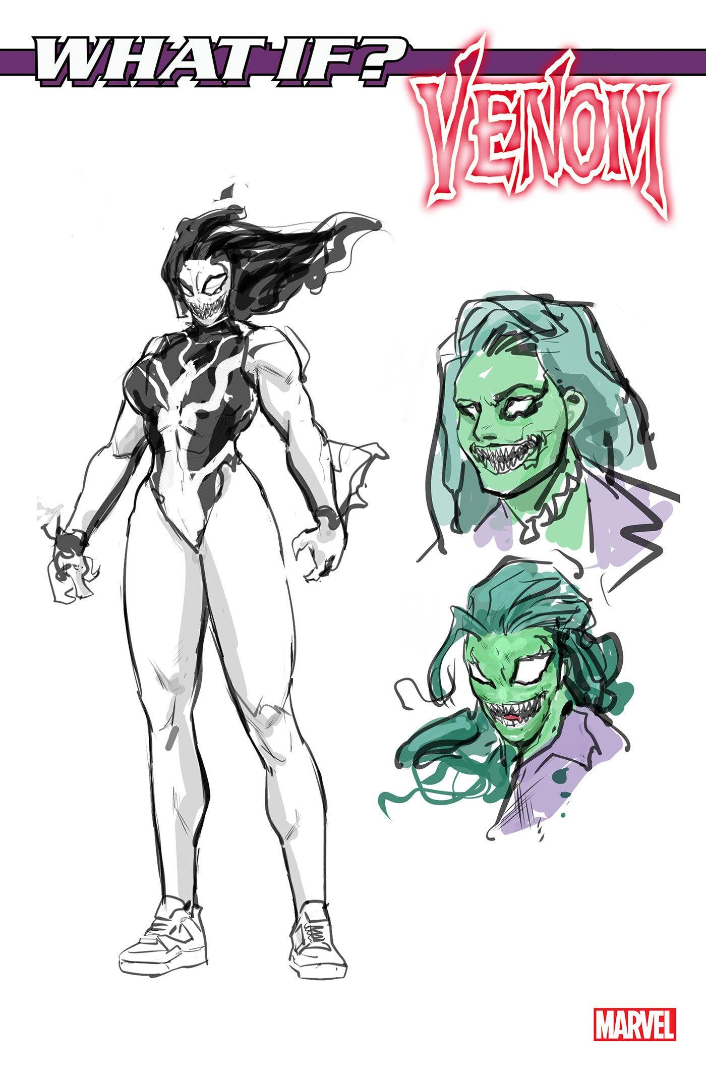 WHAT IF...? VENOM 1 JESUS HERVAS DESIGN VARIANT 1:10 (2/28/2024) - LIGHTNING COMIX