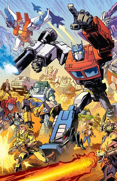 TRANSFORMERS #9 CVR F JASON HOWARD CONNECTING EU ANNIVERSARY VAR (6/12/2024) - LIGHTNING COMIX