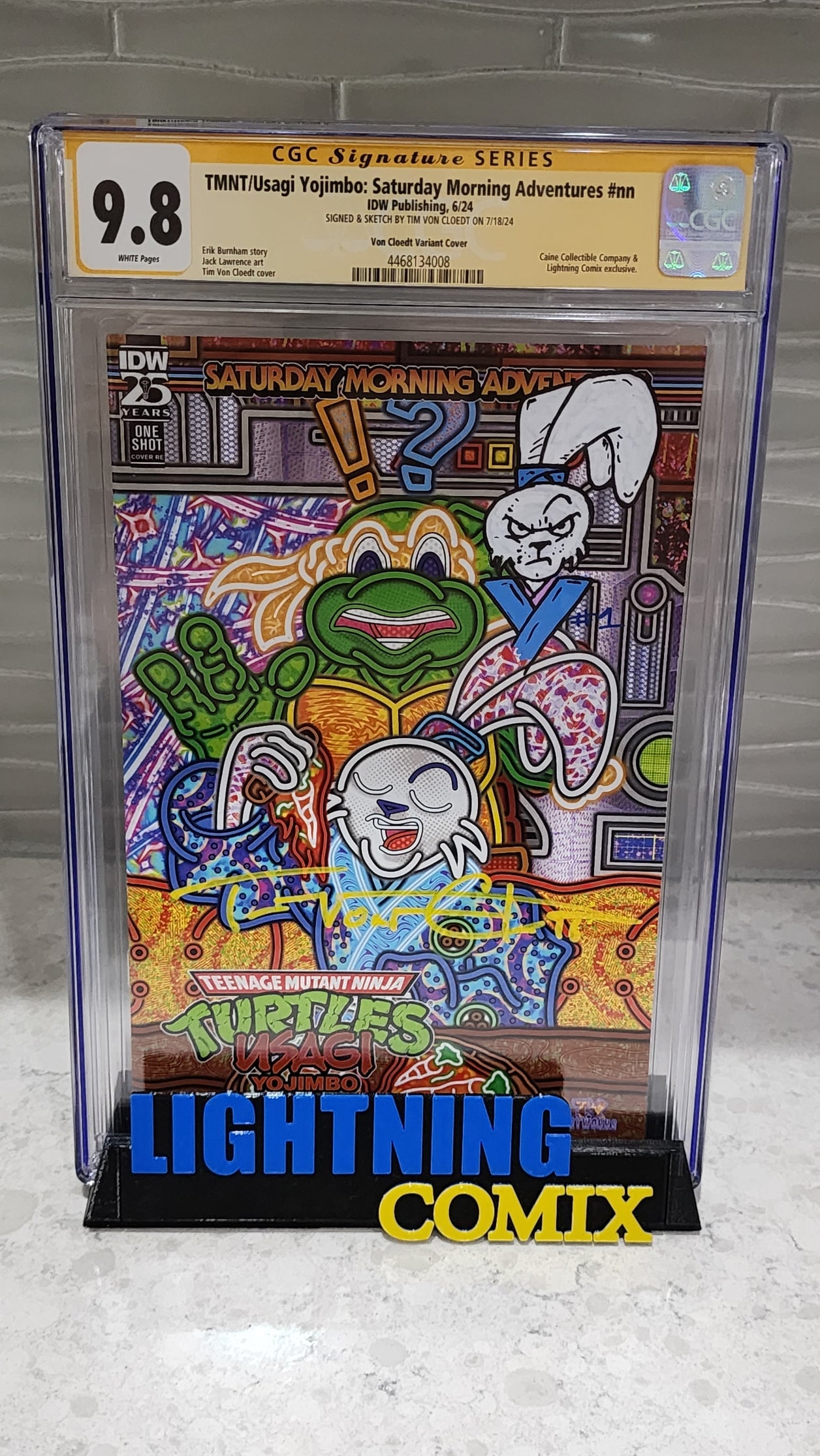 Teenage Mutant Ninja Turtles/Usagi Yojimbo: Saturday Morning Adventures Variant - Lightning Comix Exclusive - CGC 9.8 Usagi Yojimbo Remark