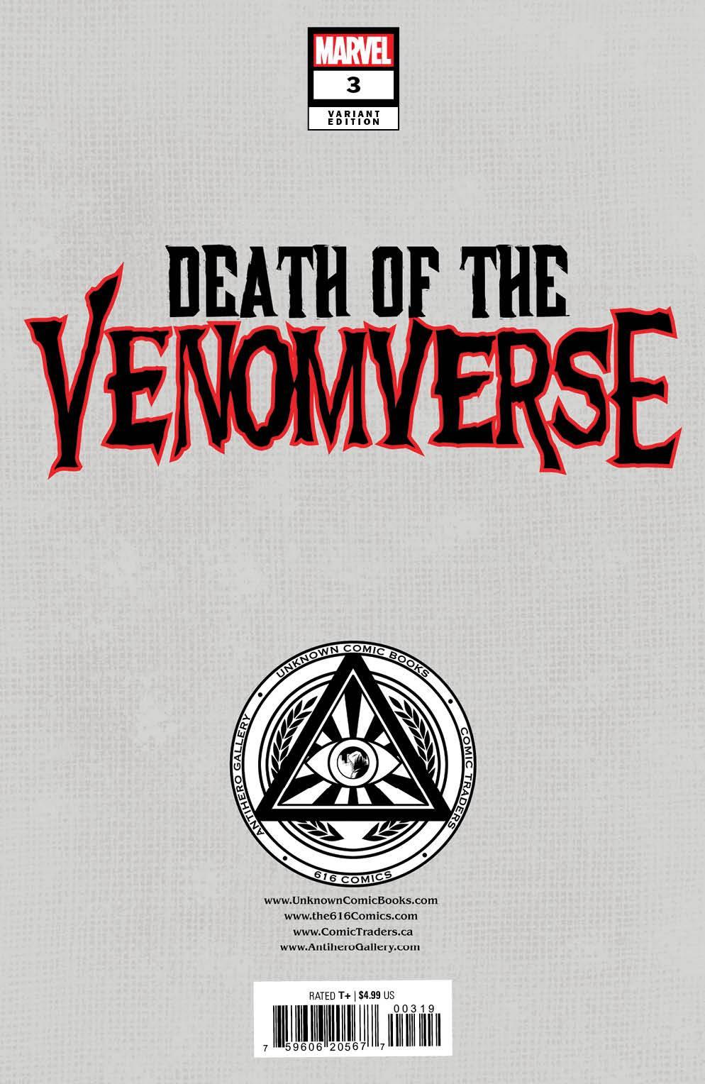 DEATH OF THE VENOMVERSE #3 UNKNOWN COMICS INHYUK LEE EXCLUSIVE VAR (08/30/2023)