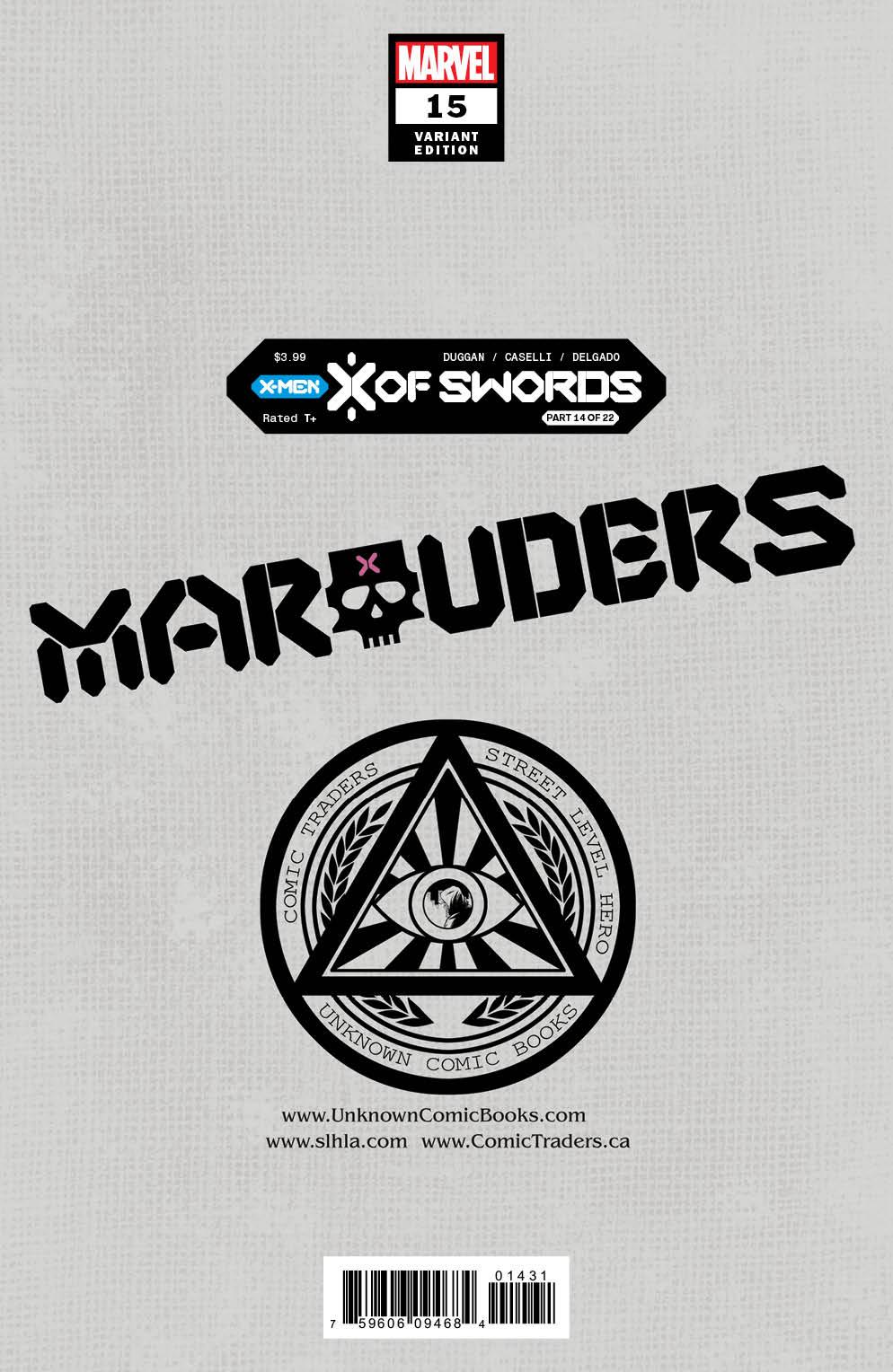 Marauders #15 Unknown Comic Dave Rapoza Exclusive Var Xos (11/11/2020)