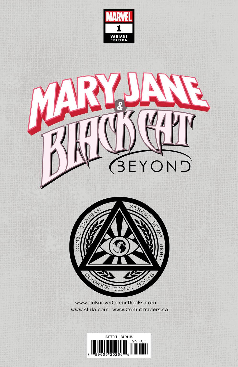 Mary Jane & Black Cat: Beyond 1 Unknown Comics Marco Turini Exclusive Virgin Var (01/26/2022)