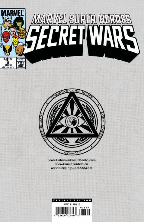 Marvel Super Heroes Secret Wars #8 Facsimile Edition Unknown Comics Kaare Andrews Exclusive Virgin Var (08/07/2024)