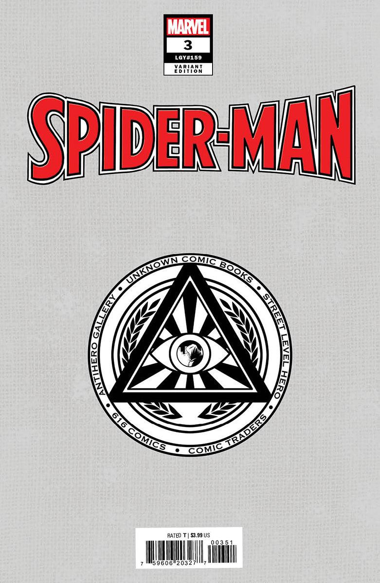 Spider-Man #3 Unknown Comics Dell'Otto Exclusive Virgin Var (12/07/2022)