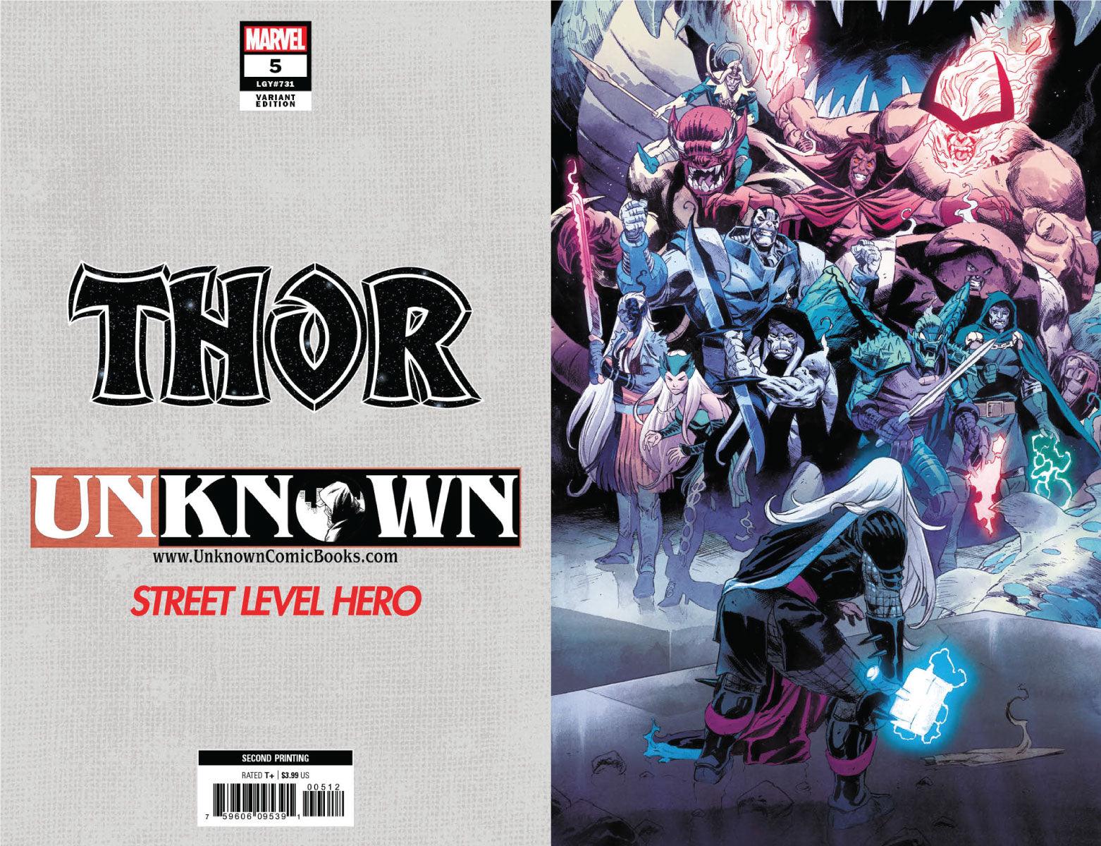 Thor #5 2Nd Ptg Unknown Comics Exclusive Klein Virgin Var (07/29/2020)