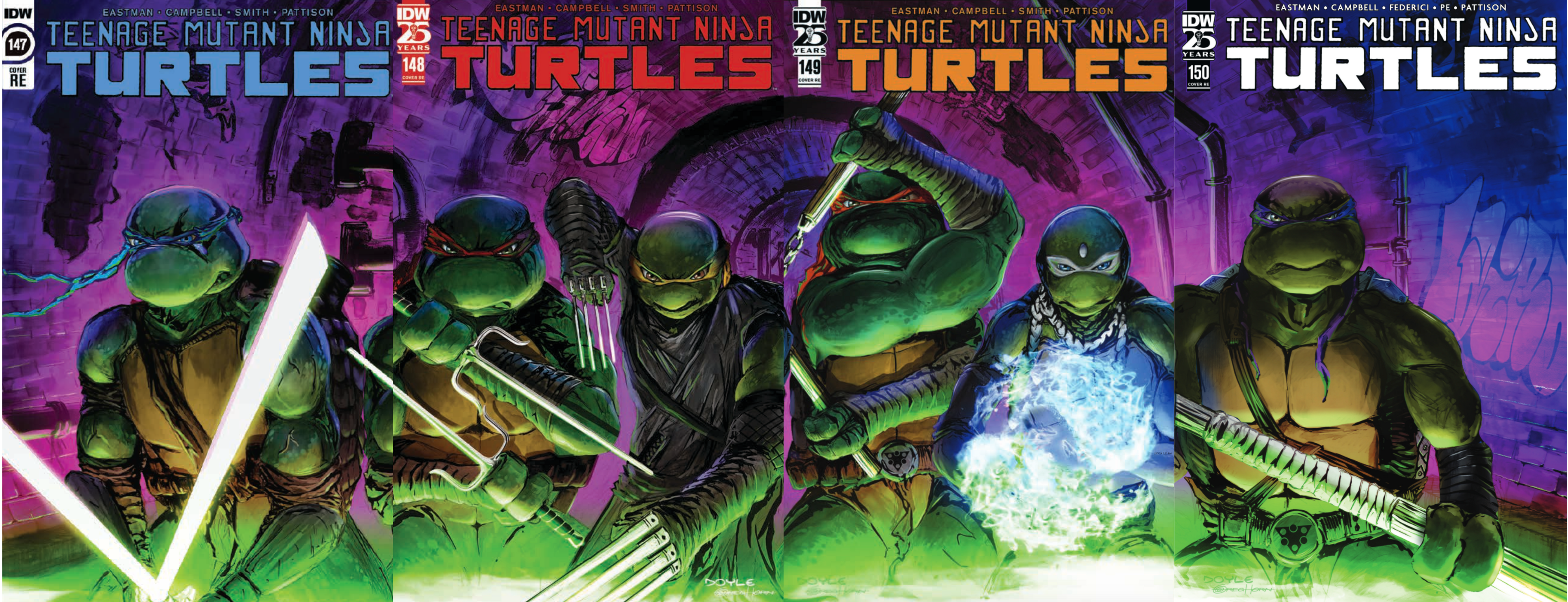 Teenage Mutant Ninja Turtles #147-150 - Lightning Comix Exclusive - Trade Bundle