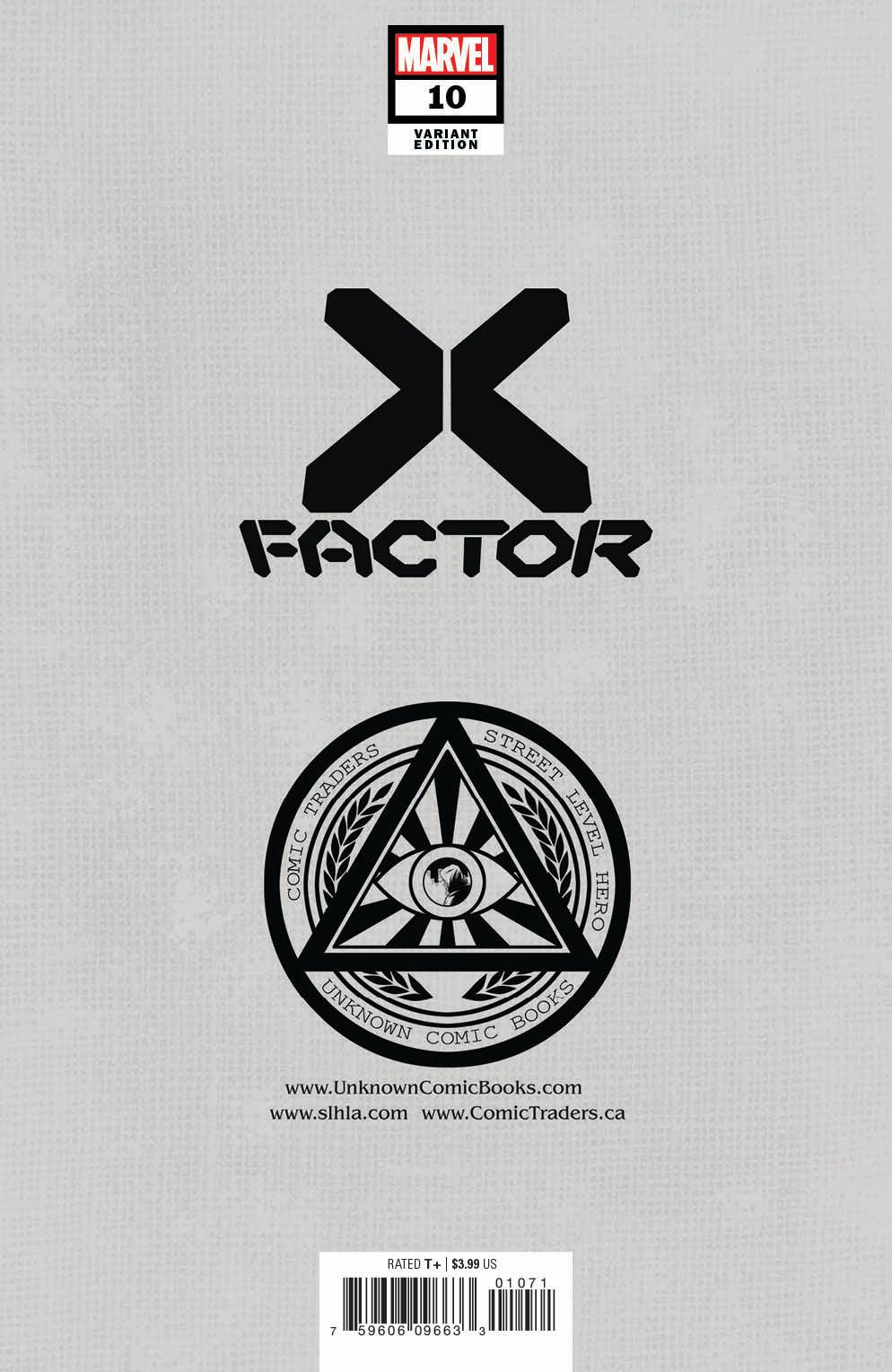 X-Factor #10 Unknown Comics Creees Exclusive Spoiler Virgin Var Gala (06/30/2021)