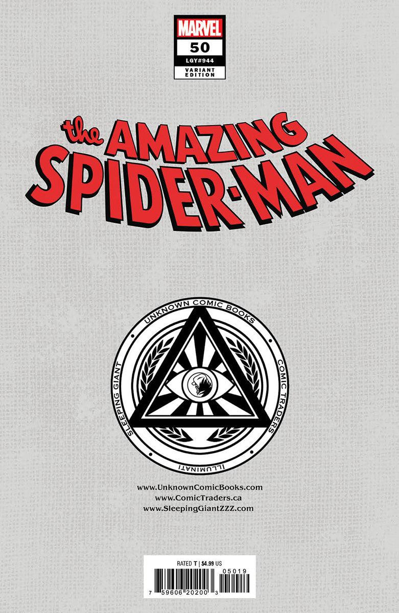AMAZING SPIDER-MAN #50 UNKNOWN COMICS NATHAN SZERDY EXCLUSIVE VIRGIN VAR (05/22/2024) - LIGHTNING COMIX