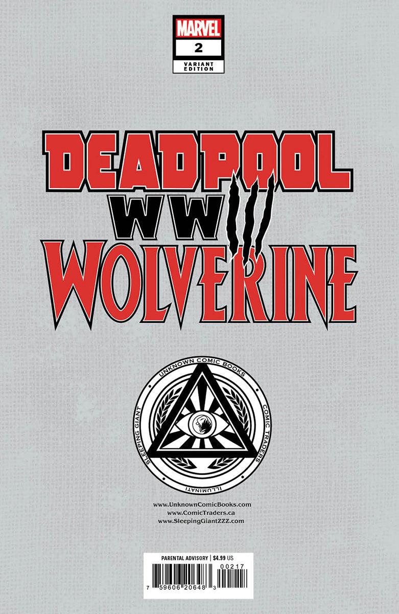 DEADPOOL & WOLVERINE: WWIII #2 UNKNOWN COMICS TYLER KIRKHAM EXCLUSIVE VAR (06/12/2024) - LIGHTNING COMIX