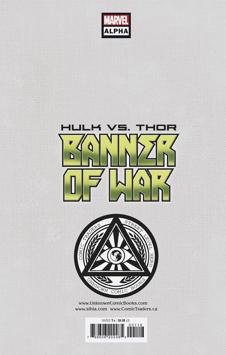 Hulk Vs. Thor: Banner Of War Alpha 1 Unknown Comics Tyler Kirkham Exclusive Virgin Var (05/04/2022) (05/11/2022)