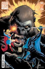 JUSTICE LEAGUE VS GODZILLA VS KONG #4 (OF 7) CVR B WHILCE PORTACIO KONG CARD STOCK VAR (1/16/2024) - LIGHTNING COMIX