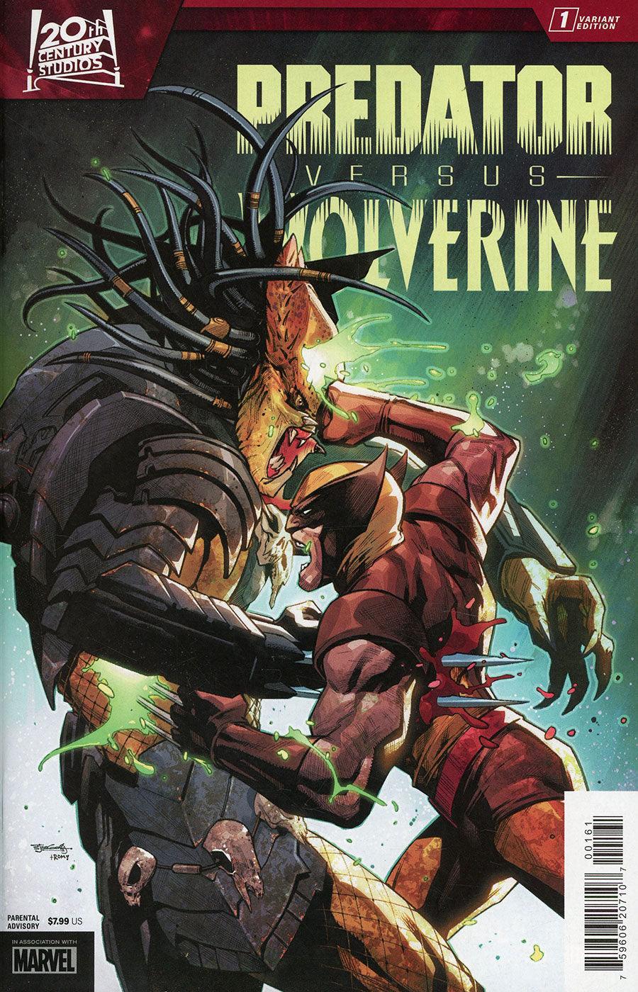 PREDATOR VS. WOLVERINE 1 STEPHEN SEGOVIA VARIANT (9/20/2023) - LIGHTNING COMIX