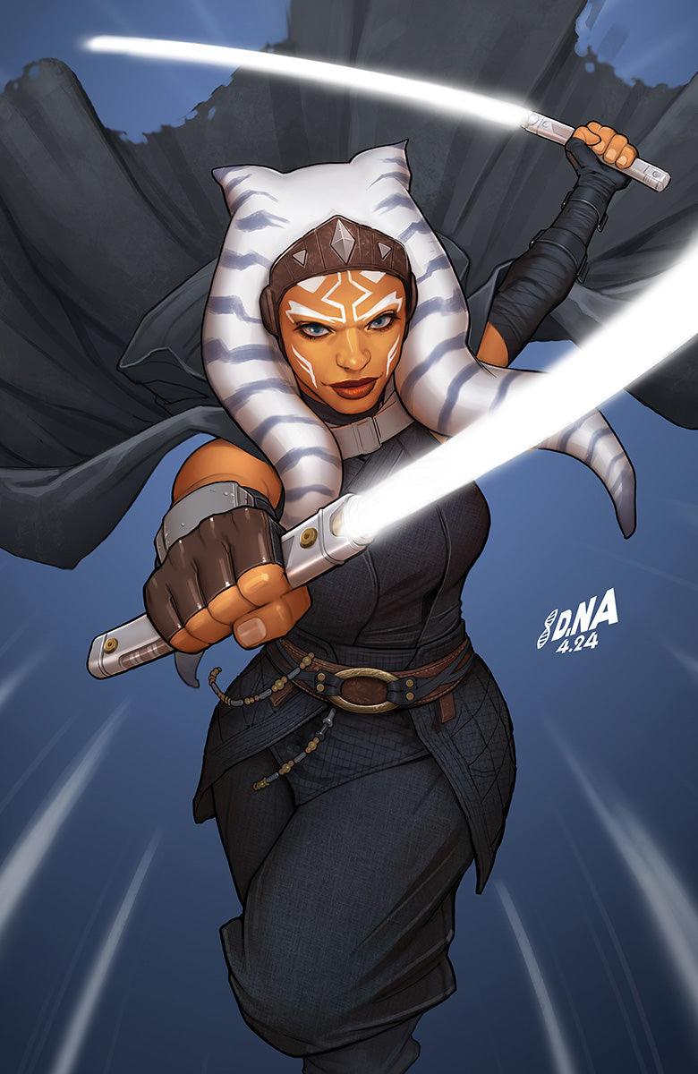 STAR WARS: AHSOKA #1 UNKNOWN COMICS DAVID NAKAYAMA VIRGIN EXCLUSIVE VAR (07/10/2024) - LIGHTNING COMIX