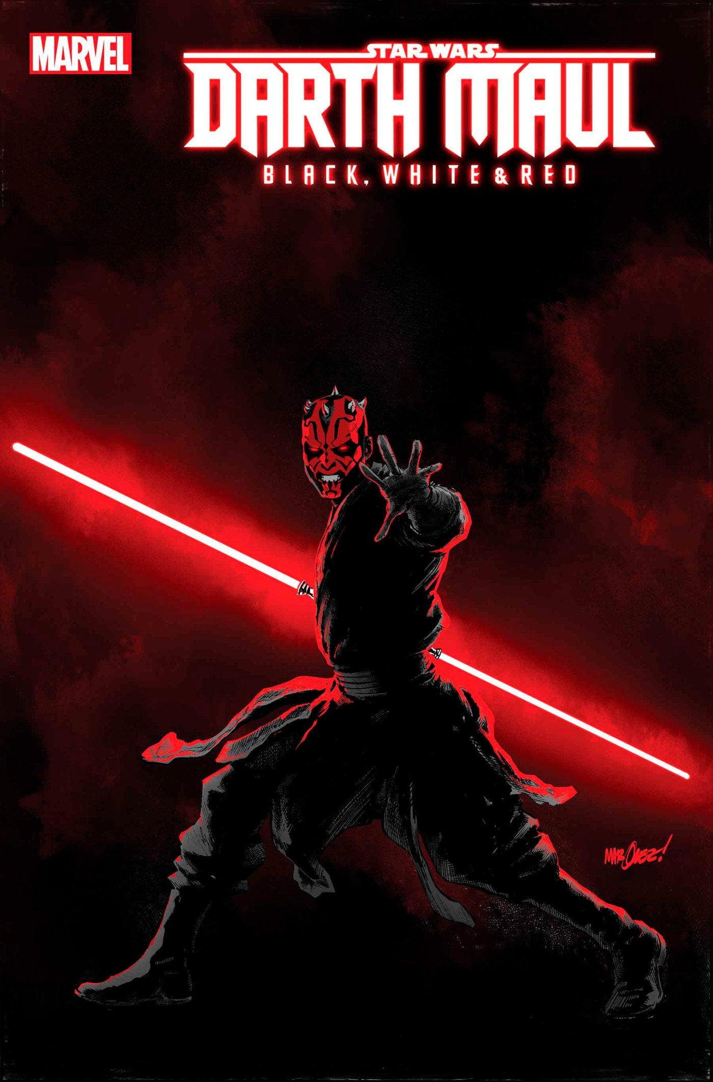 STAR WARS: DARTH MAUL - BLACK, WHITE & RED #2 DAVID MARQUEZ VARIANT (1:25) (5/29/2024) - LIGHTNING COMIX