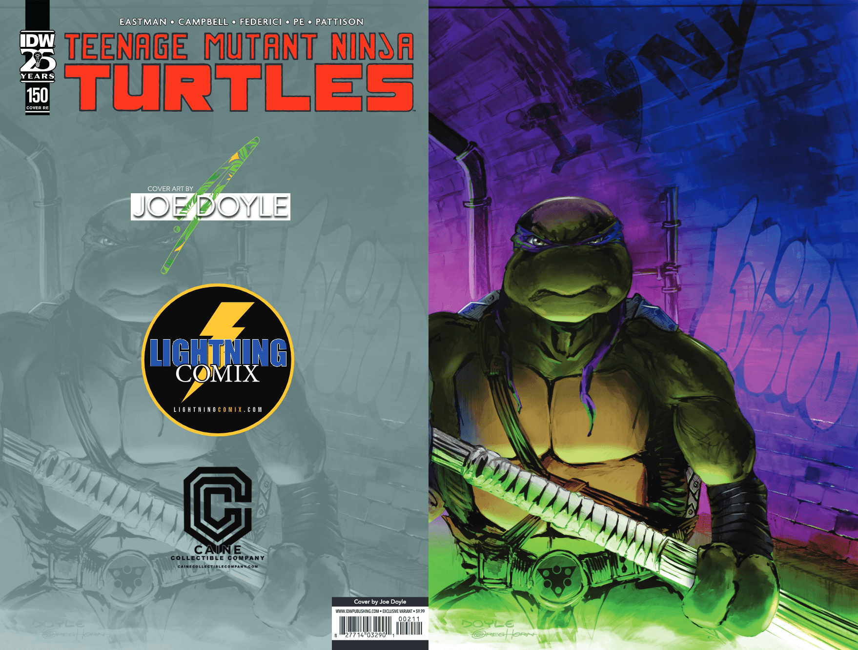 Teenage Mutant Ninja Turtles #150 - Lightning Comix Exclusive