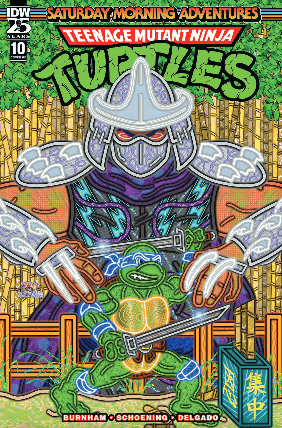 TEENAGE MUTANT NINJA TURTLES: SATURDAY MORNING ADVENTURES #10 MEGACON EXCLUSIVE - TRADE & VIRGIN BUNDLE - LIGHTNING COMIX