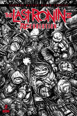 Teenage Mutant Ninja Turtles: The Last Ronin II--Re-Evolution #2 Variant RI (100) (Eastman B&W) (6/12/2024) - LIGHTNING COMIX