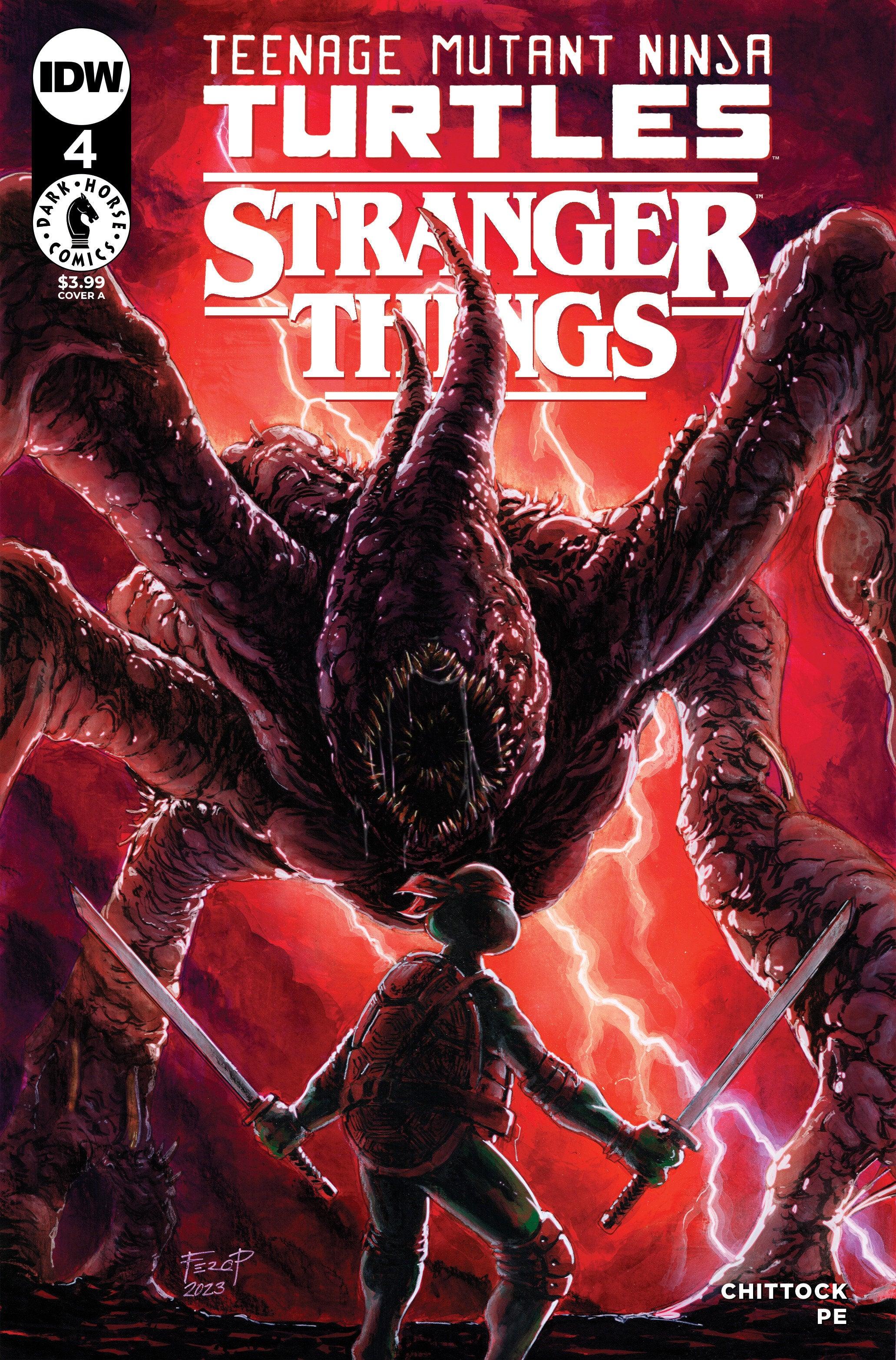 Teenage Mutant Ninja Turtles x Stranger Things #4 Cover A (Pe) (10/18/2023) - LIGHTNING COMIX