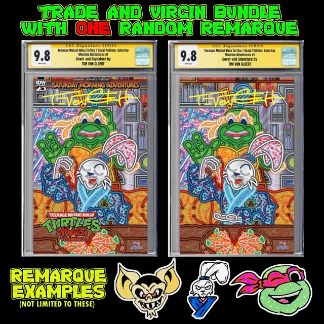 Teenage Mutant Ninja Turtles/Usagi Yojimbo: Saturday Morning Adventures - CGC 9.8 Trade and Virgin Bundle (FREE REMARK)