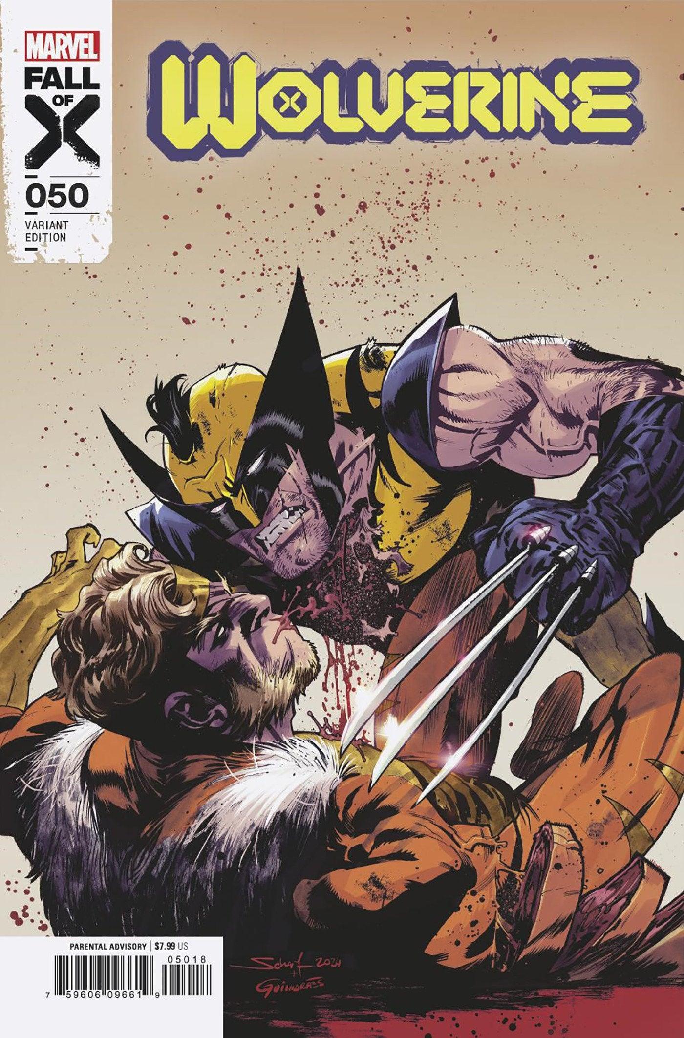 WOLVERINE #50 JONAS SCHARF VARIANT (1:25) (5/29/2024) - LIGHTNING COMIX