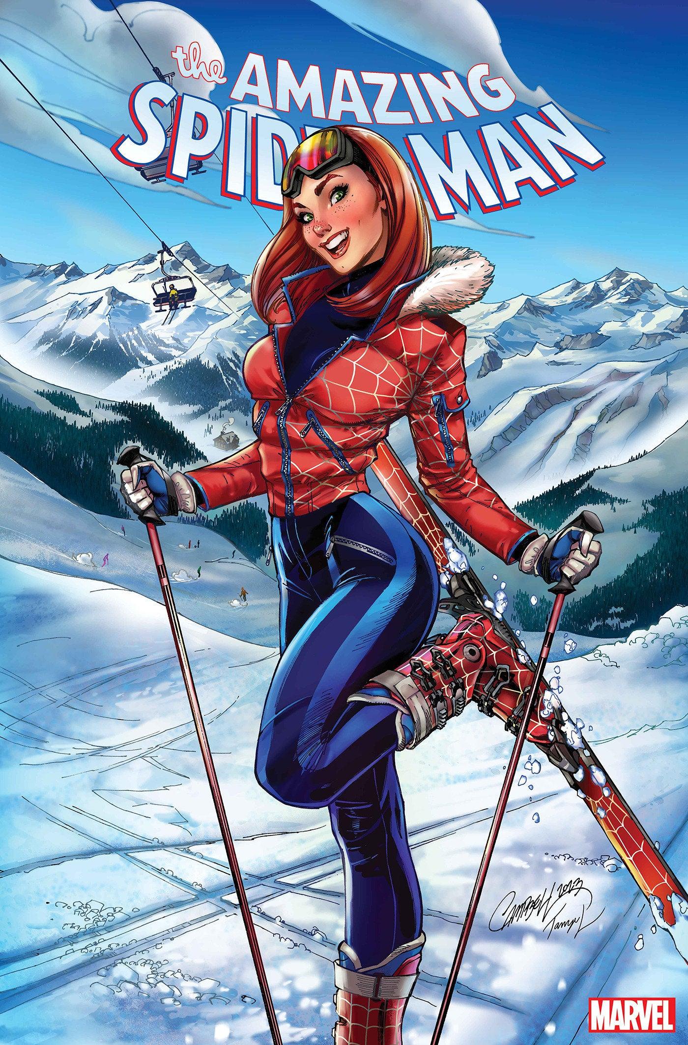 AMAZING SPIDER-MAN 40 J.S. CAMPBELL SKI CHALET VARIANT [GW] (12/20/2023) - LIGHTNING COMIX