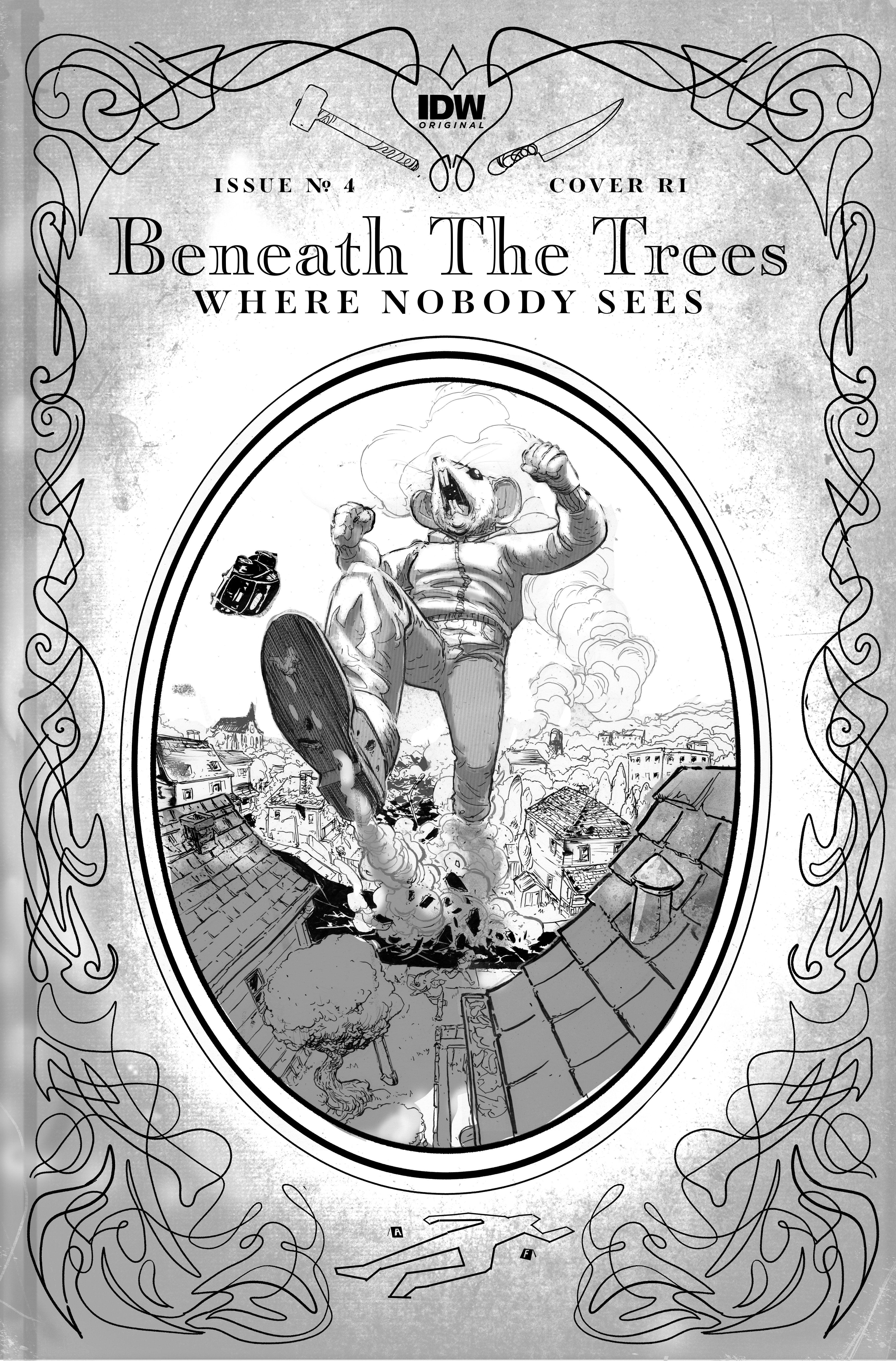 Beneath the Trees Where Nobody Sees #4 Variant RI (25) (Rossmo Storybook Variant B&W) (3/20/2024) - LIGHTNING COMIX