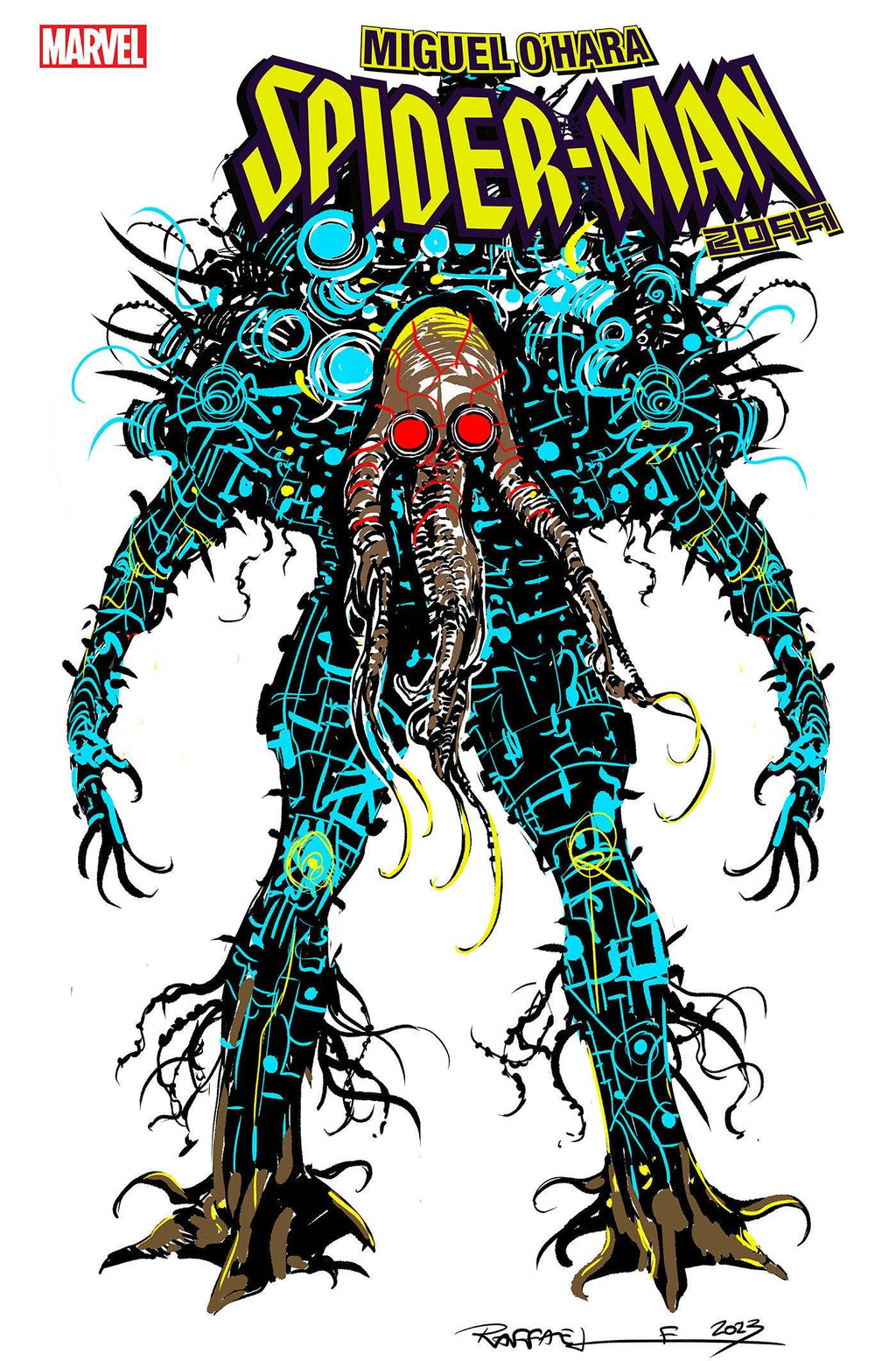 MIGUEL O'HARA - SPIDER-MAN: 2099 5 STEFANO RAFFAELE DESIGN VARIANT 1:10 ...