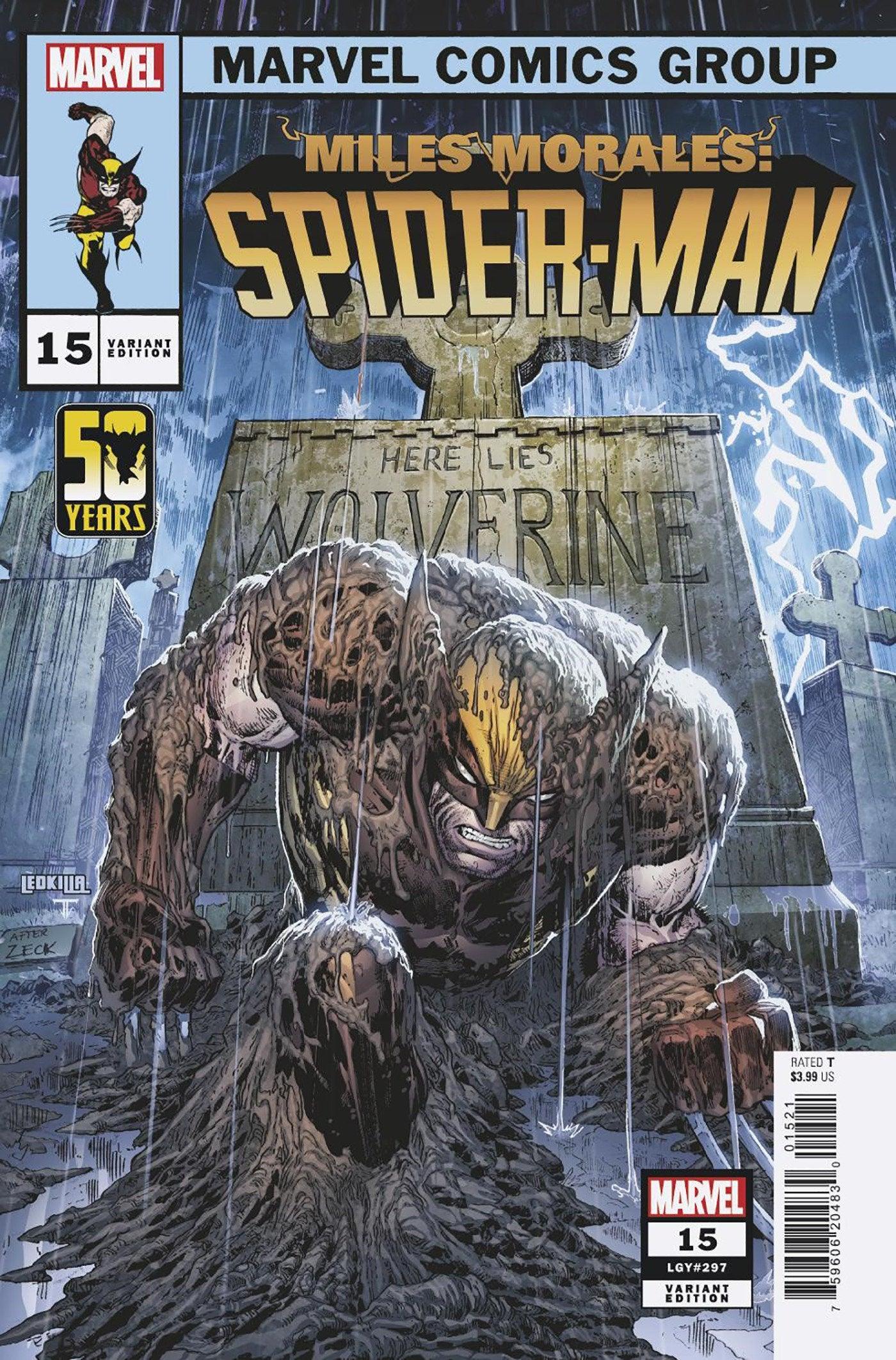 MILES MORALES: SPIDER-MAN 15 KEN LASHLEY WOLVERINE WOLVERINE WOLVERINE VARIANT [ GW] (1/10/2024) - LIGHTNING COMIX