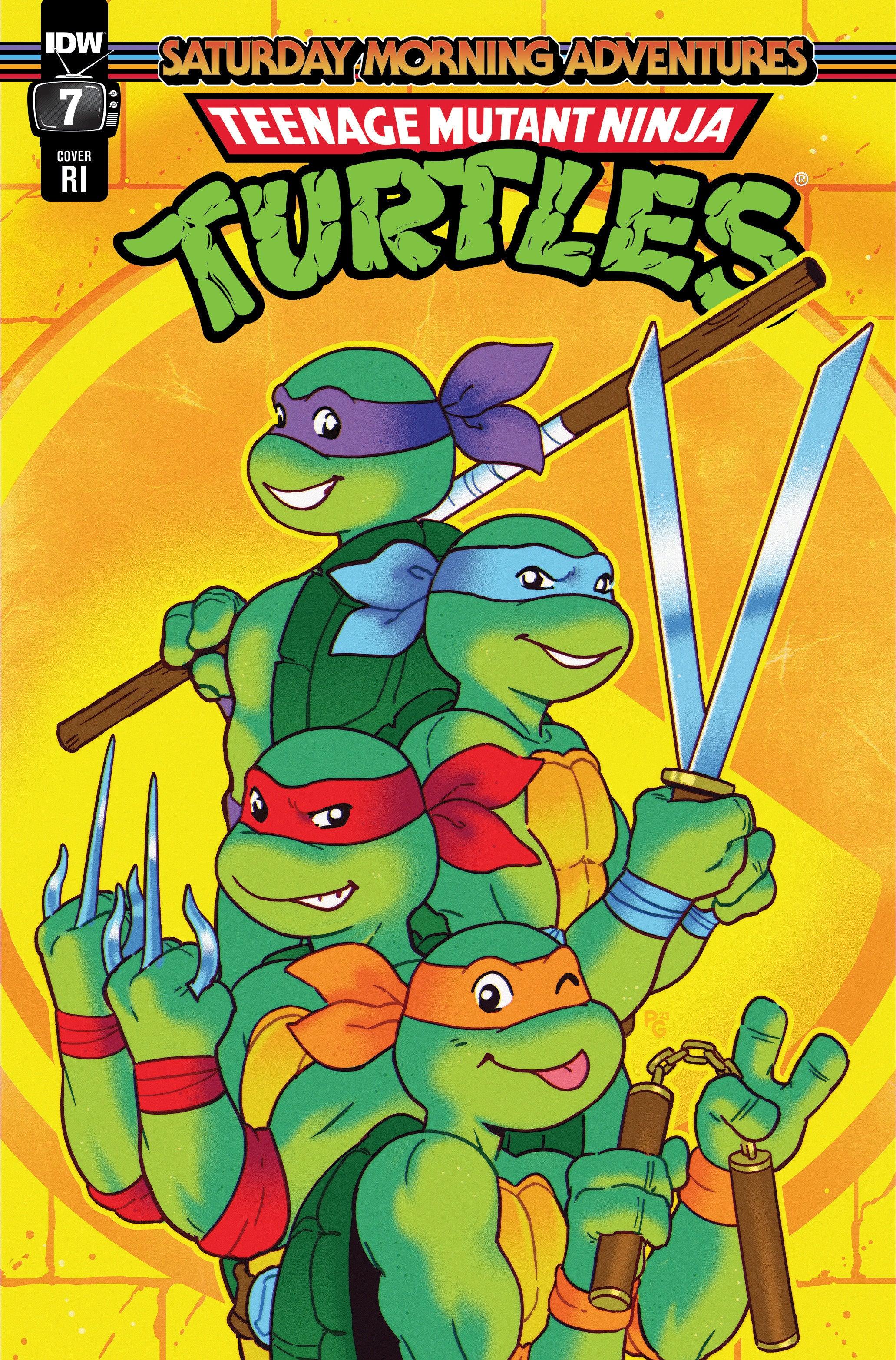 Teenage Mutant Ninja Turtles: Saturday Morning Adventures #7 Variant RI (10) (Ganucheau) (11/29/2023) - LIGHTNING COMIX