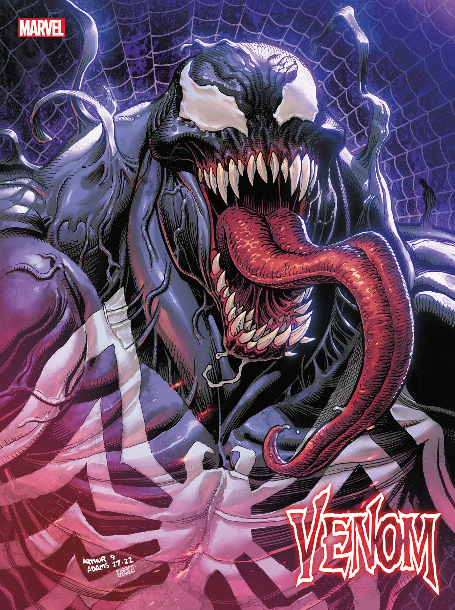 VENOM 28 ARTHUR ADAMS VARIANT [1:25] (12/6/2023) - LIGHTNING COMIX