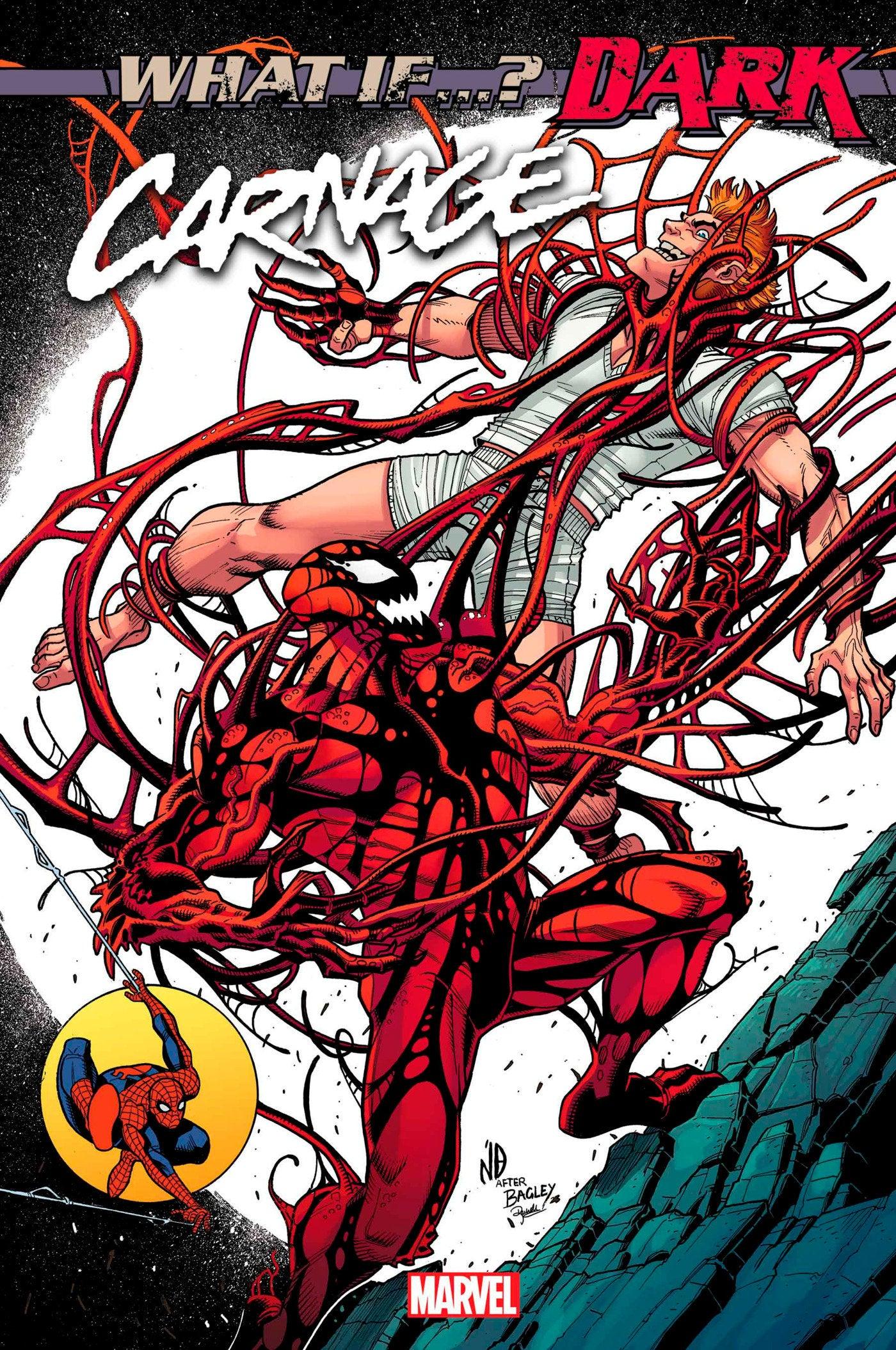 WHAT IF...? DARK: CARNAGE 1 NICK BRADSHAW HOMAGE VARIANT (9/20/2023) - LIGHTNING COMIX